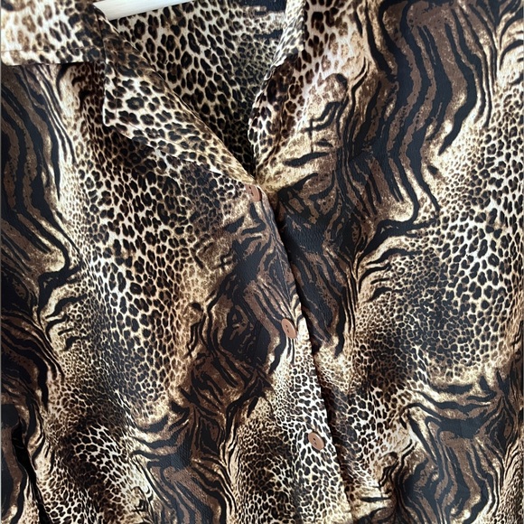 Vintage KAKTUS Animal Print Button Down 🤎🖤 - Picture 4 of 9